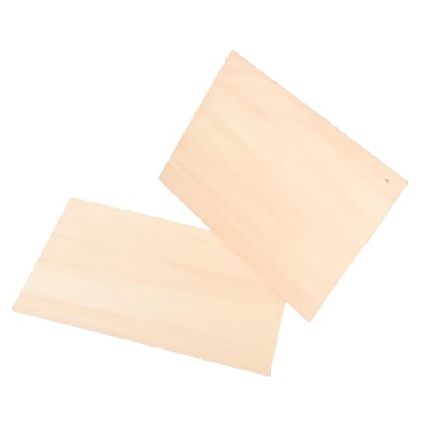 KONTONTY Wood Carving Boards 2pcs A3 Printmaking Wood Board DIY Craft Engraving Material Supply