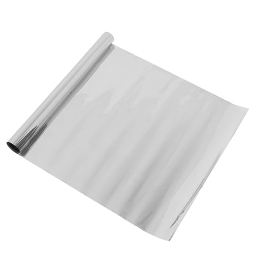 Alipis Einseitig Reflektierende Fensterfolie Selbstklebend Silberner Sichtschutz mit Spiegel-Effekt Uv-Blocker und Hitzekontrolle für Haus Büro und Wohnräume