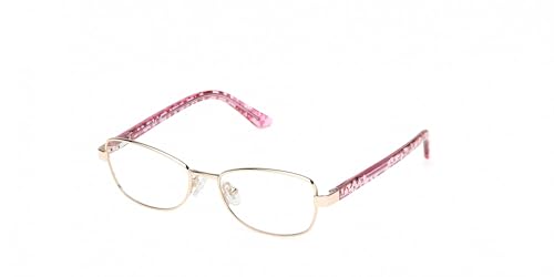 Gafas Guess GU50266 pale gold de metal ligero y diseño óptico fino