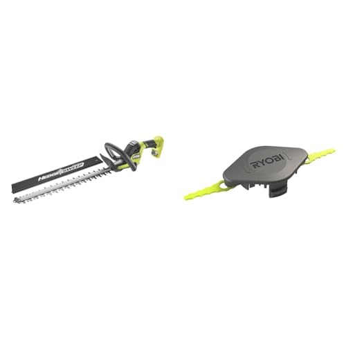 RYOBI - Taille-Haies Linea 18V One+ 50cm - Design en Ligne - Lames - Écartement 24mm & Tête Double Lames Dentelées (+10 Lames) pour Coupe-Bordures, Dresse-Bordures