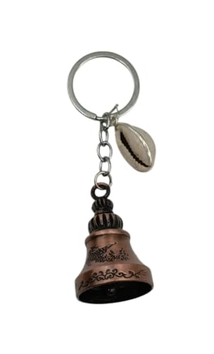 Image of Classic Antique Tibetan Temple Bell Shaped Keyring for Gift Gaurdian bell for Car Bike Bags Metal Key ring Key Chain Bag Charm Gift