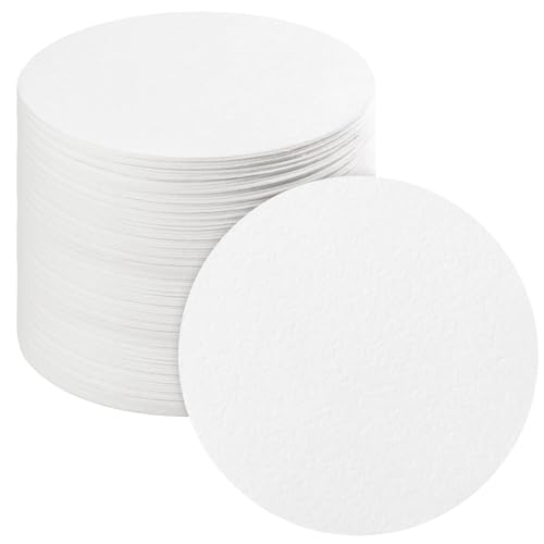 100 Sheets 4.7 Inch Round Microwave Kiln Paper Ceramic Fiber Kiln Shelf Paper for Glass Fusing Non Stick Replacement Sheets Protects Kilns Floor for Glass Jewelry Making DIY