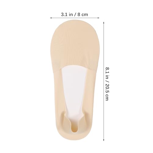 Image of SHERCHPRY 6 Pairs No Show Socks for Women, Ice Silk Invisible Socks, Nylon Non-Slip Low Cut Footies, Lightweight Breahable Boat Sock for Flats Loafers, Sneakers