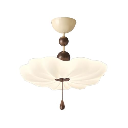 Plafonnier rétro nuage style crème pour une ambiance de salon cocooning