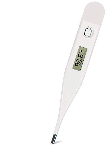 Basal Body Thermometer - Waterproof, Highly Accurate 1/100th Degree Digital Thermometer for Adults Baby.