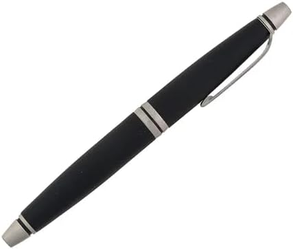 Swissbrand Vivid 2532 Matte Black Chrome Ballpoint Pen With Chrome Trim – Elegant Brass Body, Smooth Writing, 0.6Mm Tip, Ideal Gift For Him/Her, Black Ink