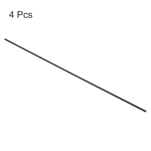 QUARKZMAN 4 Stück Kohlefaserrohr 4 x 6 x 500mm Matte Oberflächenstange 3K Rollenwickel Kohlefaser Rundrohr für RC Flugzeug Multicopter