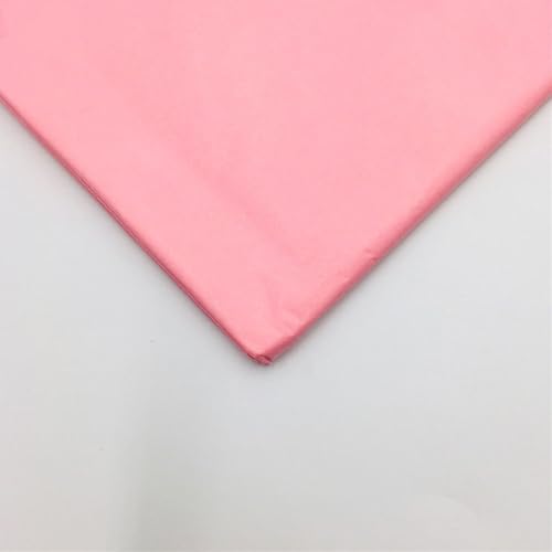 薄葉紙 薄紙 50x66cm 10枚 包装紙 梱包 紙 緩衝材 ラッピングペーパー (ピンク)の商品画像（Amazon）