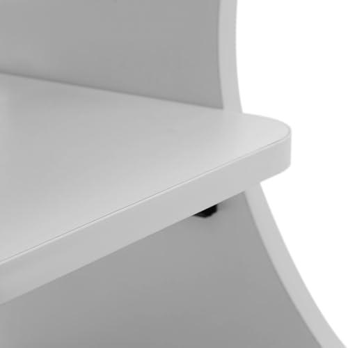 Taburete para spa de pies blanco portátil miniatura 7