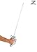 Fun Costumes Zorro Costume Rapier Toy Sword, 32 Inch Molded Plastic Costume Accessory Standard
