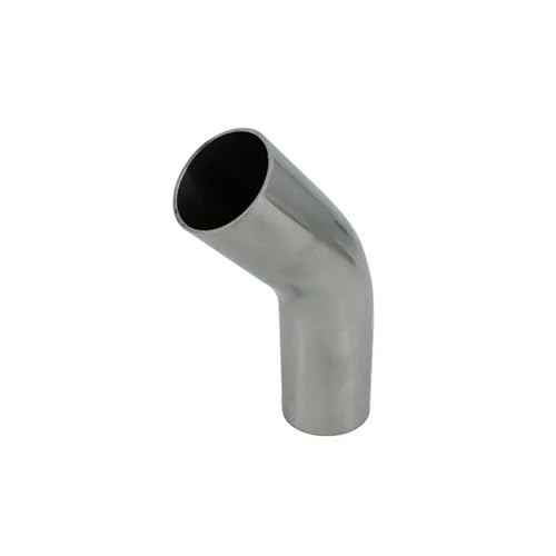 Tuyau d'échappement 63.5mm x 2 mm avec coude à 45 degrés pour optimiser le flux de gaz