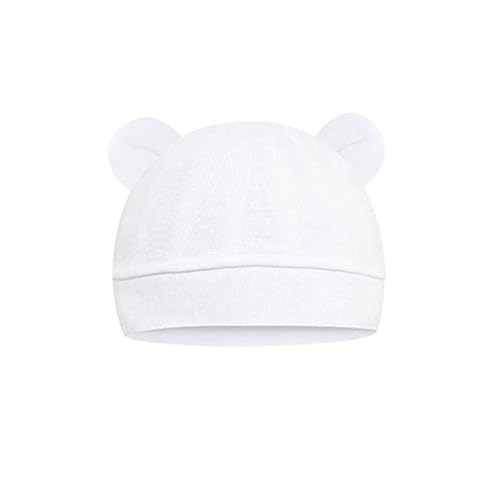 4PCS Newborn Baby Beanie Hat Bear Ears Infant Girls Boys Cap Hospital Hat 0-6 Months4