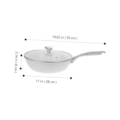 Wok pequeño de cerámica antiadherente UPKOCH para cocinas miniatura 6