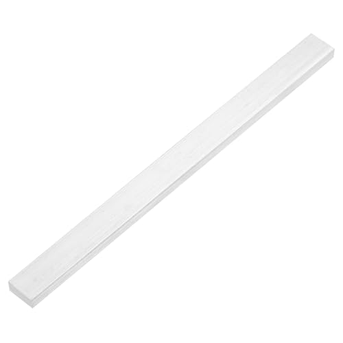 QUARKZMAN Barra Plana de Aluminio Cuadrada, Grosor de 8mm Ancho de 25mm Longitud de 305mm Placa Plana Cuadrada de Aluminio 6063, 8 x 25 x 305mm Stock Sólido de Molino