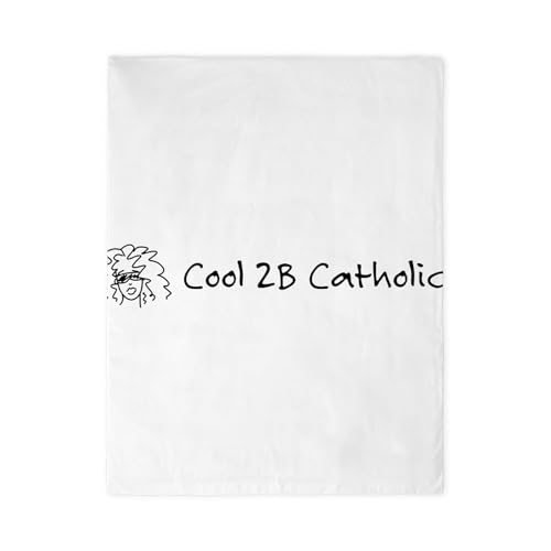 CafePress Cool 2B Catholic Sign Twin Duvet Cover, Printed Comforter Cover, Unique Bedding,