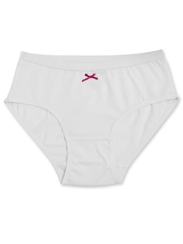 D’Chica Girls Cotton Panties Multipack, Soft Breathable Hipster Underwear for Girls, Everyday Comfort Briefs, Solid & Prints4