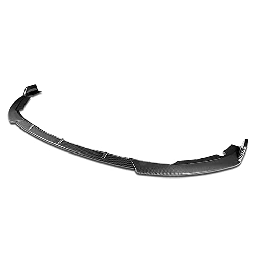 Auto Dynasty 3Pcs STP-Style Car Front Bumper Lip Spoiler Wing Body Kit Compatible with Sonata 15-17, Carbon Fiber Look