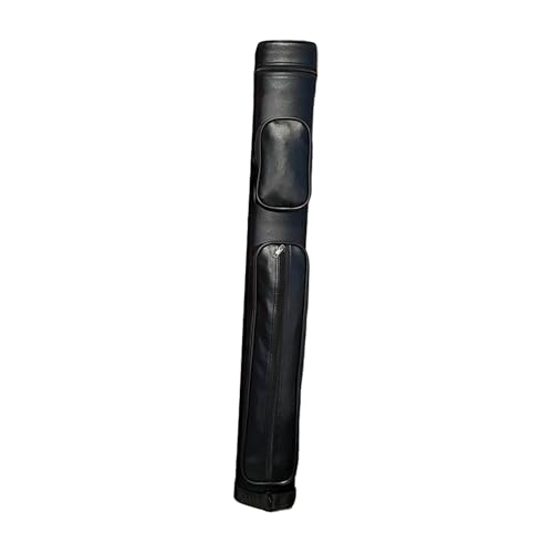 Estuche para tacos de billar de piel sintética negra bolsa resistente 6