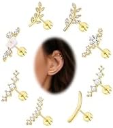 Chriscoco G23 Titanium Labret Sieraad - 16G/18G/20G Stud Met 2/3/4MM CZ Flat Back Voor Tragus, Lip, Neus, Helix, Medusa - 6/8/10MM