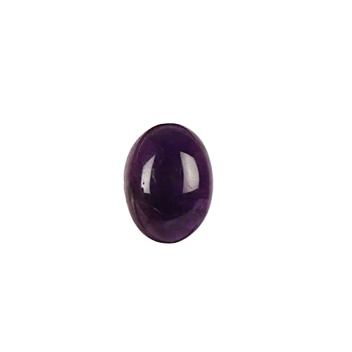 GEMHUB 8.8 CT Amazing Voilet Amethyst Cabochon Loose Gemstone, Oval Shape Voilet Amethyst for Wire Wrap Jewelry Making GO-17