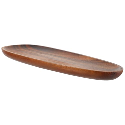 Bandeja irregular de madera multifuncional para organizar el lavabo 2