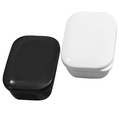 Alipis Cajas De 2 Uds Soporte para Jabón De Viaje Barra De Champú Estuche De Viaje Jabonera Cajas De Jabón De Viaje Soporte para Barra De Jabón Dispensadores De Jabón En Barra