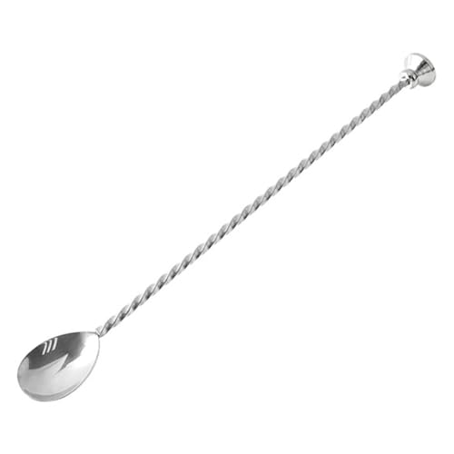 FUNOMOCYA Twisted Stirring Spoon for Bar Stainless Steel Mixing Spoon Long Handle Heat Resistant -proof for Cocktails Sundaes