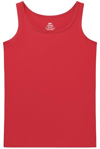 Image of QBK 2T-13Years Girls Tank Tops Cotton Dance Basic Sleeveless Undershirts | Gymnastics Ballet Dancewear