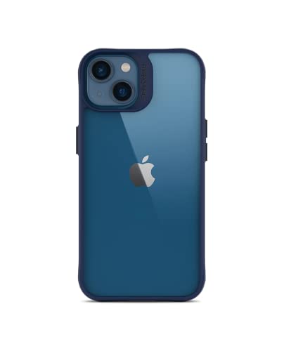 Image of DailyObjects Case for iPhone 14, Drop Protection Polycarbonate Blue Hybrid Slim Shockproof Back Cover