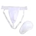 Cwmiibili 3X Groin Protector Cup Men, Boxing Kickboxing Muay Groin Guard, Ventilated Adjustable, Karate Fighting Training L