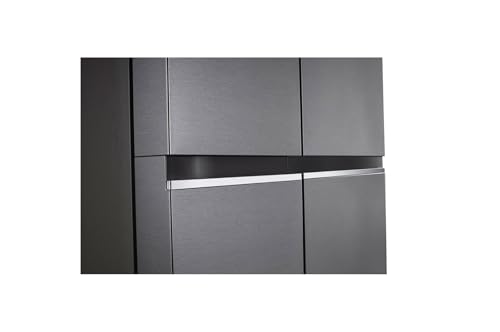 Image of LG 650 L, 3 Star, Smart Inverter Compressor, Frost Free Double Door Side by Side Refrigerator (GL-B257HDS3DUM, Dazzle Steel, Express Freeze)