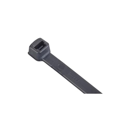 Thomas and Betts (ABB) Ty-Fast Cable Ties TY400-120X (Pack of 100). 375mm x 7.6mm Black Nylon UV Resistant. Heavy Duty 540N. 102mm Max. Bundle.