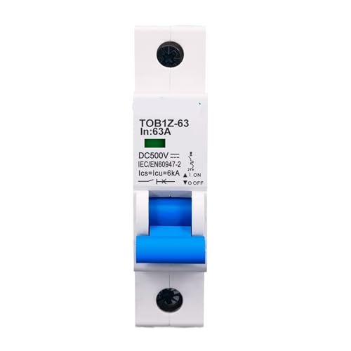 DC MCB 6KA 1P 500V �~�j�T�[�L�b�g�u���[�J�[ 3A 6A 10A 16A 20A 25A 32A 40A 50A 63A Y �ڑ� 5 ��(10A)