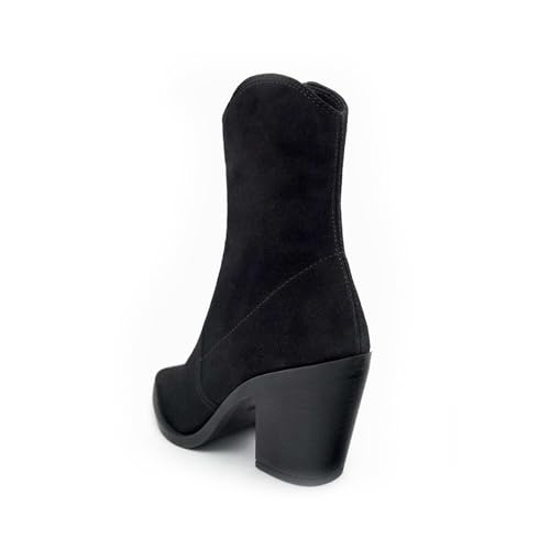 Bottes western décontractées bout fermé et talon haut