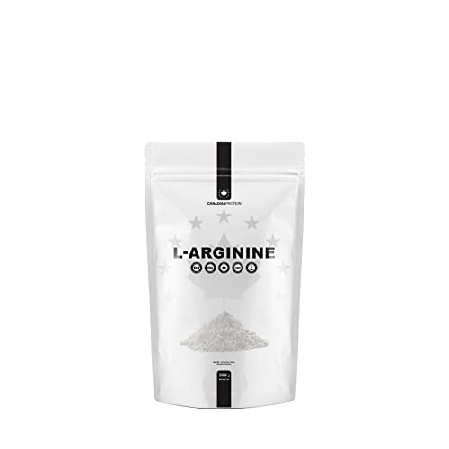 Canadian Protein L-Arginine Nitric Oxide Supplement Powder | 100g of Extra Strength for Energy, Muscle Growth, Heart Health, Vascularity & Stamina, 5g Per Serving Amino Acid Workout Shake