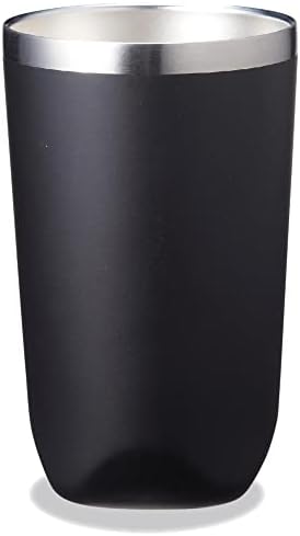 Marutatsu 35383BK Thermo-Mug, Tumbler, Vacuum Insulated, Double Layer, Hot or Cold Insulated, Stainless Steel, Simple, Stylish, Stylish Design, Tumbler, Black, 15.9 fl oz (450 ml)