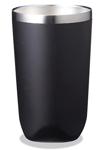 Marutatsu 35383BK Thermo-Mug, Tumbler, Vacuum Insulated, Double Layer, Hot or Cold Insulated, Stainless Steel, Simple, Stylish, Stylish Design, Tumbler, Black, 15.9 fl oz (450 ml)