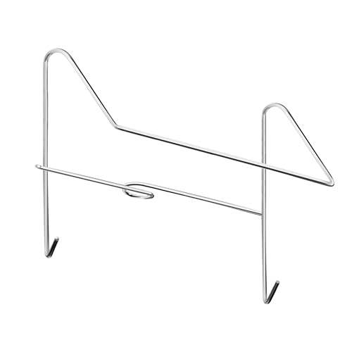 AIESI® Supporto reggi sacche urina universale in acciaio inox, Gancio porta sacca da letto, Garanzia Italia 24 mesi