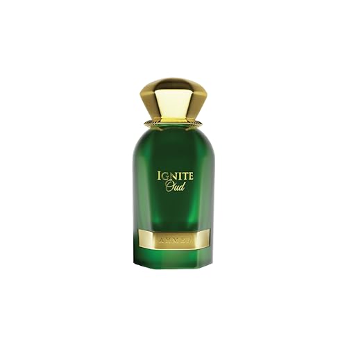 Ahmed Al Maghribi Ignite Oud Eau de Parfum 60ml Unisex Woody & Smoky Fragrance with Geranium Leather Cedarwood Patchouli Amber Musk & Sandalwood Long Lasting EDP
