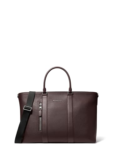 Michael Kors Hudson Getaway Tote, Light Gunmetal Hardware/Chocolate