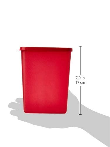 Image of SignoraWare 500ml Freezer Fresh No.3 Plastic Container with Lid, Bpa Free Bowl, Food Grade Box, Spill Leak Proof Case, Microwave Safe Compatible, Semi Transparent, Store and Stack (0.5Litres Red)