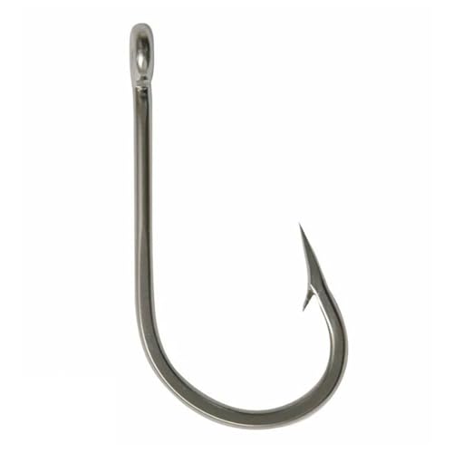 OUFEIJIA フィッシュフック 5個 ステンレススチール ビッグゲーム 釣り針 魚 マグロ 餌 釣り針 大型フック リバーサイド 湖畔釣り用