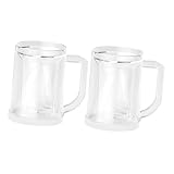 Utilisation polyvalente : idéales pour la bière, boissons froides, ou l'eau, tasses sont indispensables pour toutes occasions, des pique- air aux réunions de famille, chopes à bière glacées pour congélateur, tasses glacées pour boissons froides