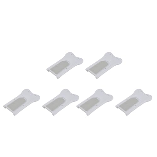 MERRYHAPY 6個 子供の ロック 防止窓ロック キャビネット食器棚ロック スライドドアロック 磁気キャビネットドア 冷蔵庫チャイルドロック キャビネットロック 白い Abs
