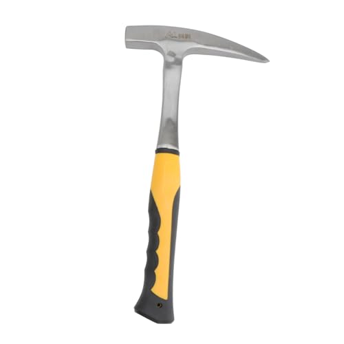 DOITOOL Multifunctional Pointed Tip Geological Hammer Durable Mining Tool for Exploration Large for Geology and Masonry Work