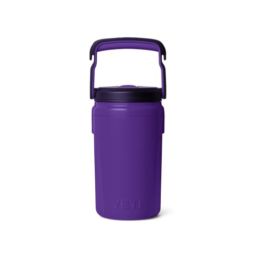 Image of YETI Silo 40 oz Insulated Magslider Straw Cap Water Jug - Leakproof, Lightweight Sports Bottle with Fence Hook Handle - Keeps Drinks Ice-Cold - Ideal for Gym, Sports & Tournaments, Pace Purple