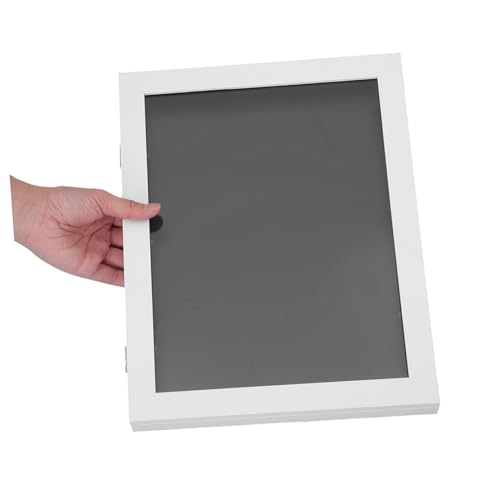 Cabilock Marco de visualización de jersey deportivo pantalla de marco de camiseta vitrina de futbol Camisa de exhibición de madera blanco