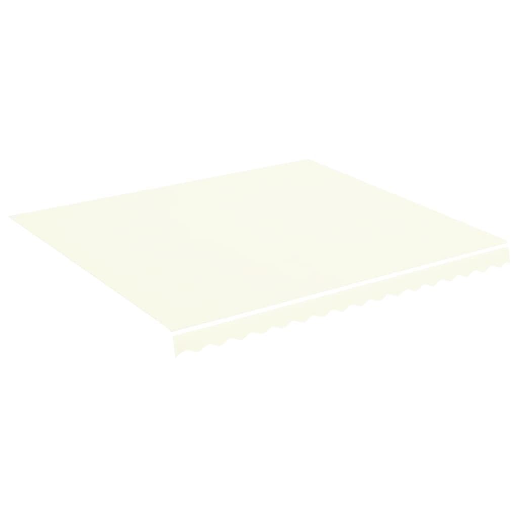 vidaXL Tessuto di Ricambio per Tenda da Sole Crema 4x3,5 m