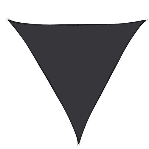 Tenda parasole triangolare impermeabile, 5 x 5 m, per patio, resistente ai raggi UV, tenda da esterno per tettoia per garage coperto, copertura in tessuto con protezione solare al 95%