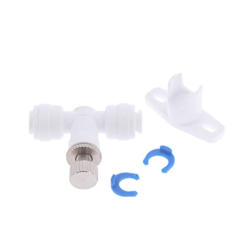 Vanne d'osmose inverse 1/4 avec régulateur de débit d'eau pour tuyau de filtration - 6